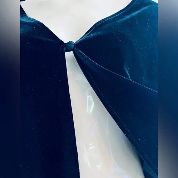 Donna Ricco Black Velvet Long Sleeve Cardigan Sweater SZ10 - Picture 2 of 5